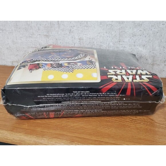 New SEALED Vintage Star Wars Episode 1 Phantom Menace Twin Sheet Set - Picture 2 of 11